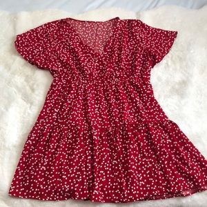 Red Babydoll Dress